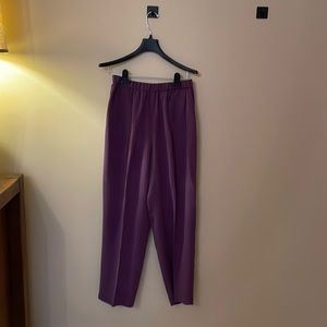 Via Seta Purple Parachute pants